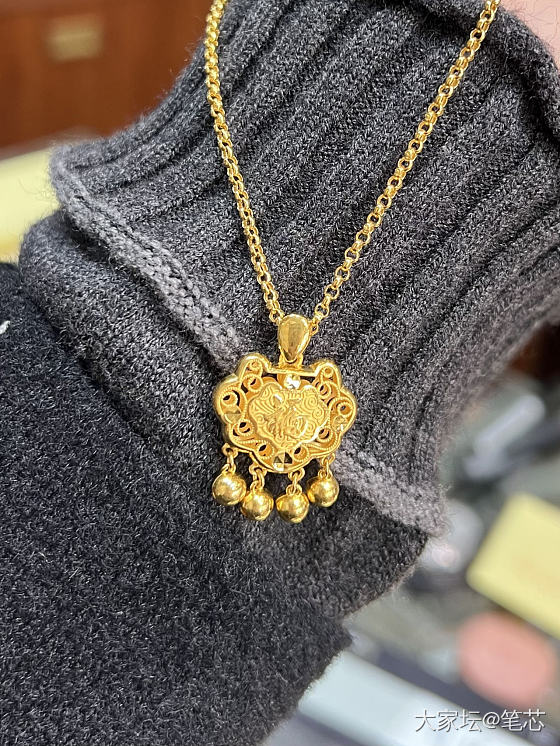 周六福的平安锁😍_金
