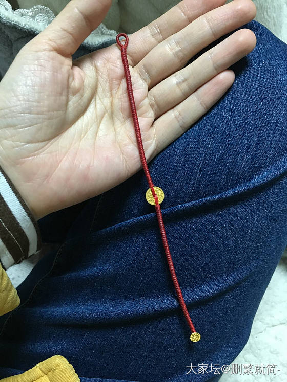 心血来潮，搓了根1毫米的金刚结_编绳