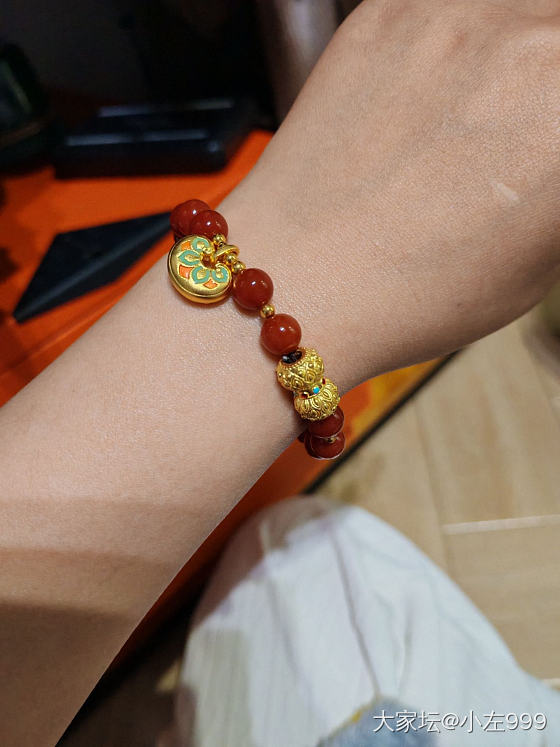 蜜金手串_金