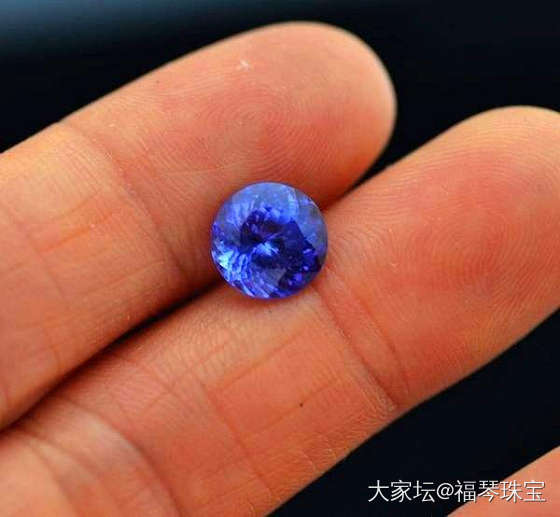 坦桑石 坦桑尼亚D矿区5A级别2.32克拉天然坦桑石戒面_坦桑石