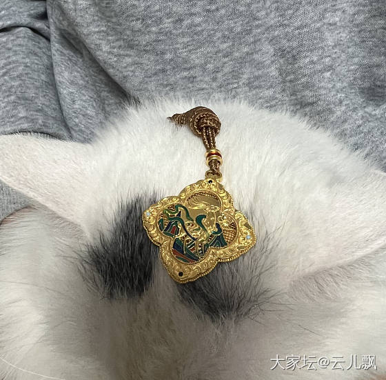 小鹿真貌美。有点重，还是绳子适合。_挂件金