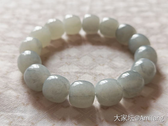 淡墨_珠串和田玉