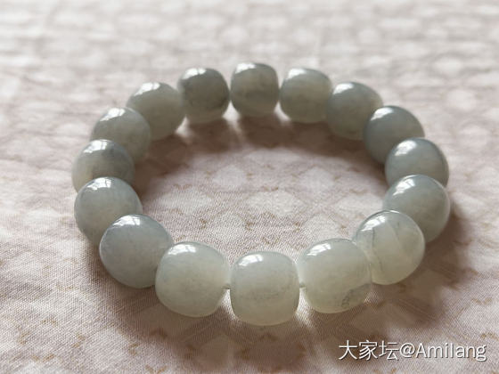 淡墨_珠串和田玉