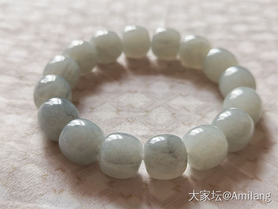 淡墨_珠串和田玉