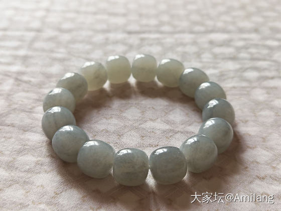 淡墨_珠串和田玉