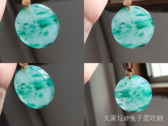 飘花大圆牌补个自然光吧_首饰翡翠