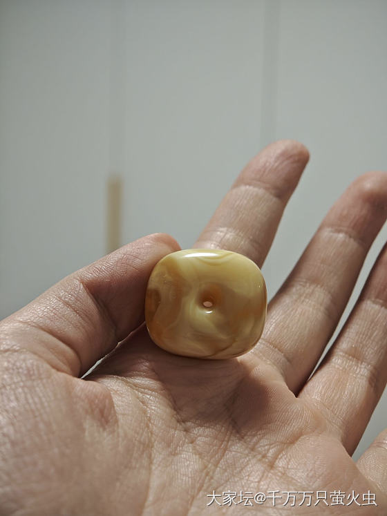 谁能想到这是小桂家克价300的的小藏扣_琥珀蜜蜡