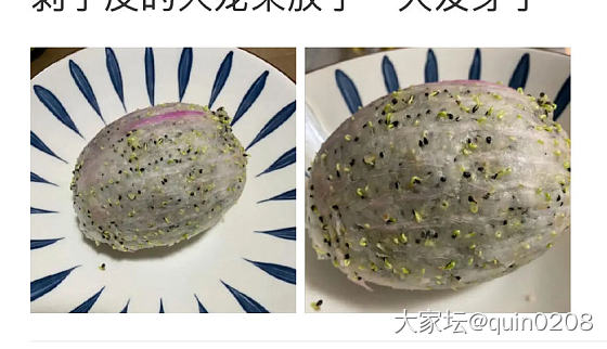 火龙果里发现的，还能吃吗？_水果