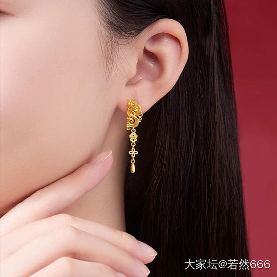 突如其来的被种草了_耳饰金