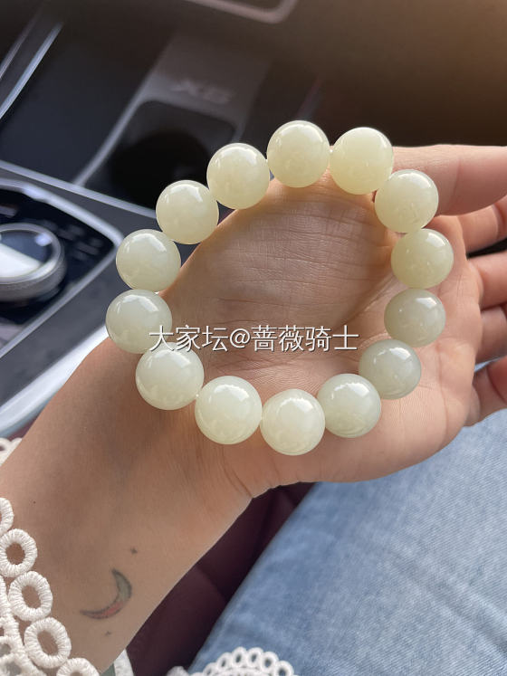 卡14籽料圆珠手串_珠串和田玉