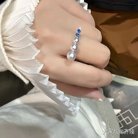 蓝宝石和珍珠，你俩很配_有机宝石彩色宝石