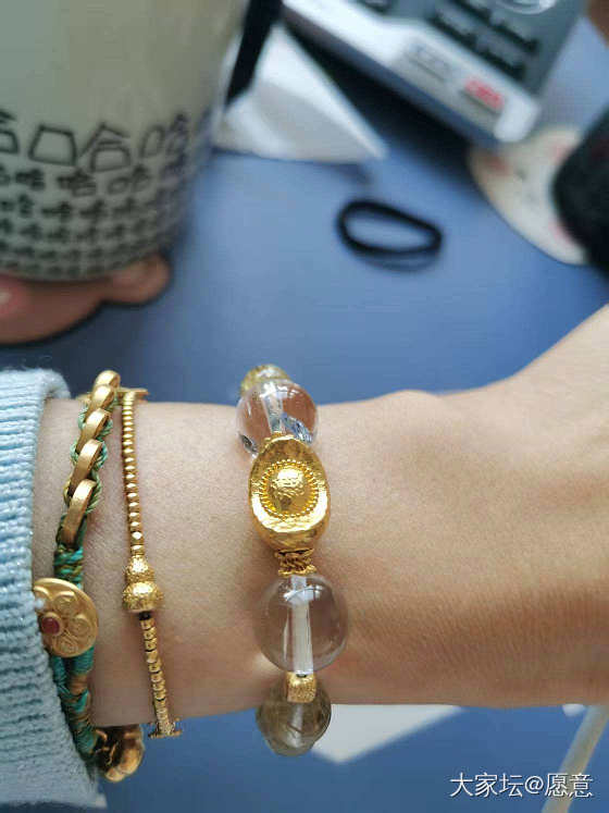 元宝配水晶！日进斗金_搭配金