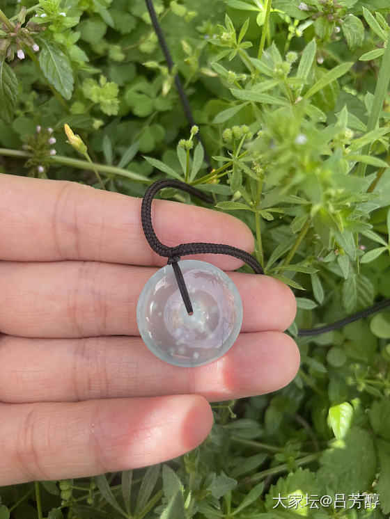 不知道算什么颜色的翡翠扣子_翡翠