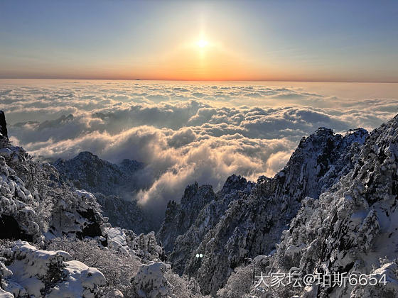 人生建议雪后初晴的时候去趟黄山，真是太美了_景色