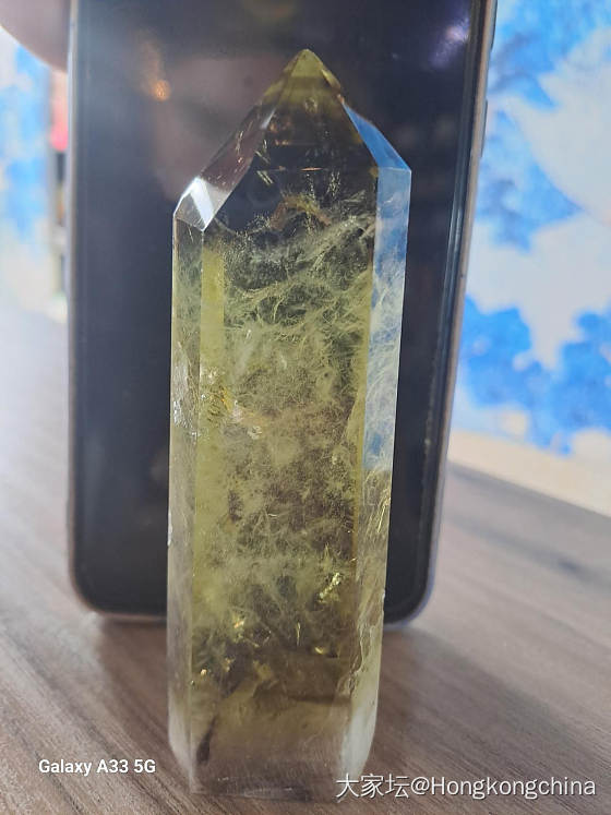 今天早上淘宝买，共一百元非幣，黃白水晶，舒俱來，紫龍晶共四塊，撿漏好快乐_水晶