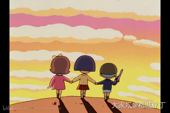 闲着无聊，分享一些旧版《樱桃小丸子》的截图_闲聊生活