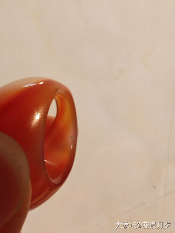 玛瑙扳指一枚💰98_翡翠