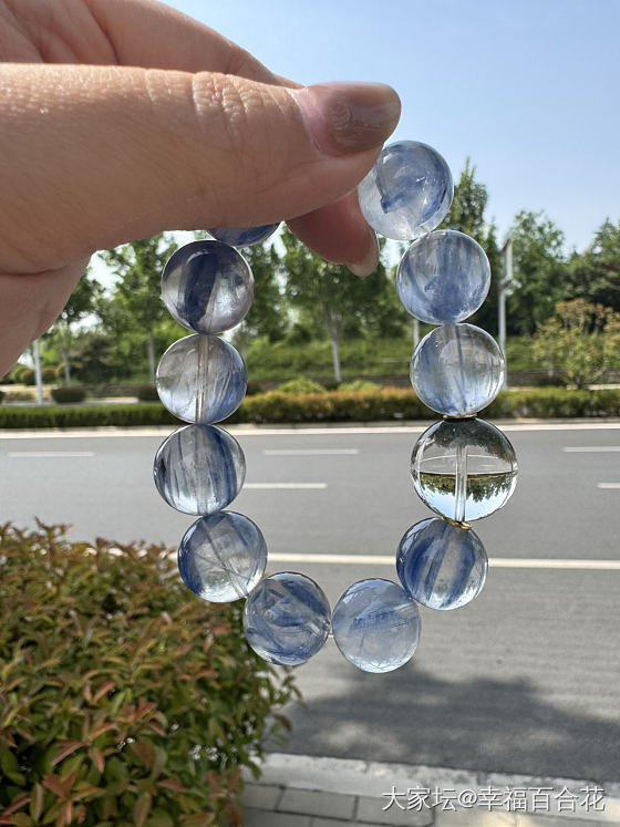 今天戴的大颗粒_珠串水晶