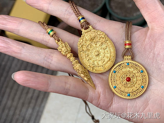 顶珠压好了，上完色了，来个合影_金