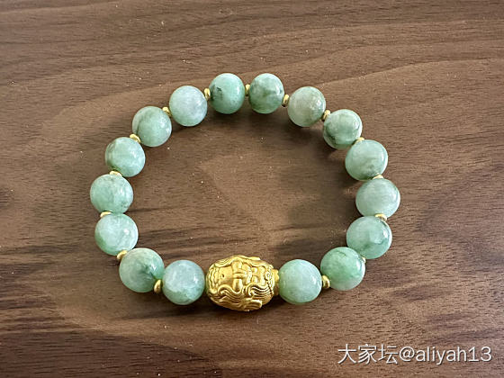 又穿了两串，夏天戴冰冰凉凉～_珠串和田玉翡翠