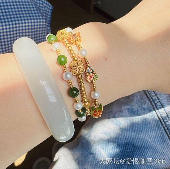 今天左右手这样戴！_手饰银金