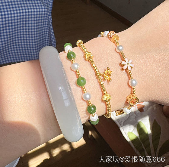 今天左右手这样戴！_手饰银金