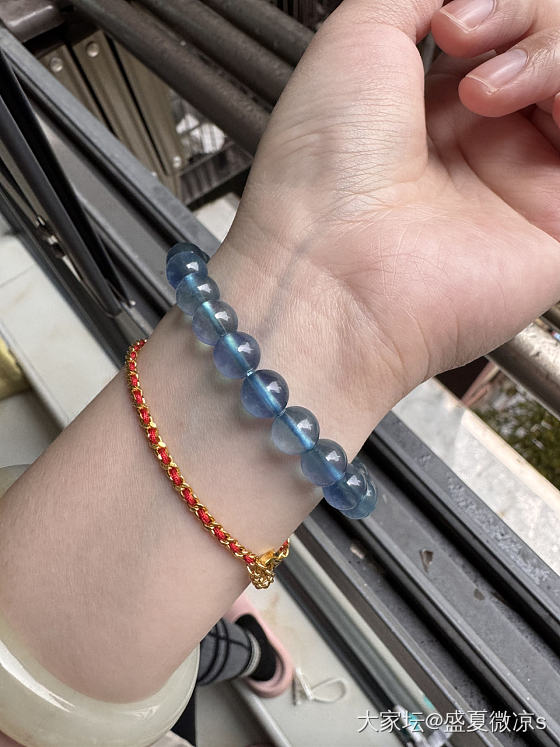 魔鬼蓝？_海蓝宝珠串