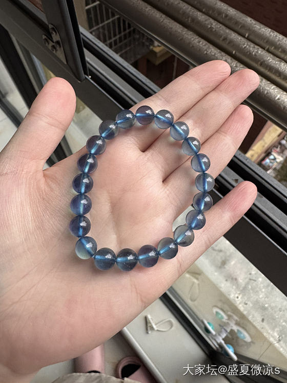魔鬼蓝？_海蓝宝珠串