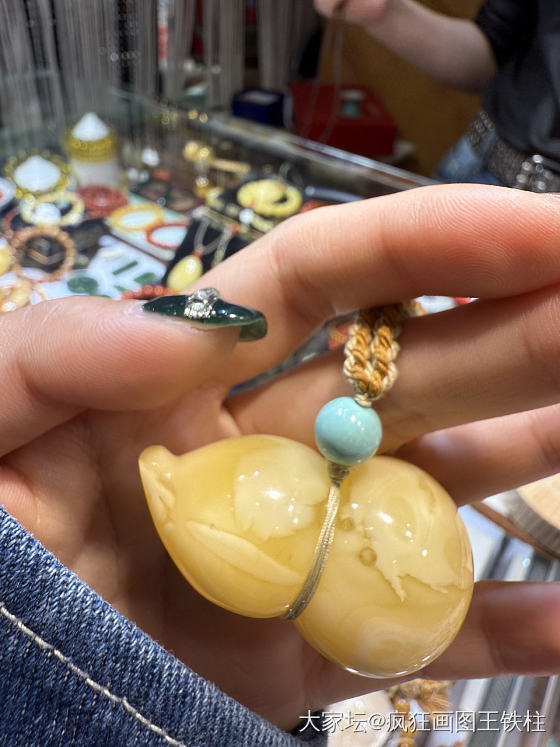 注胶了吗，蜜蜡胖葫芦_琥珀蜜蜡