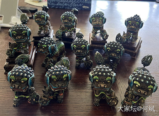 银珐琅小狮子_文玩