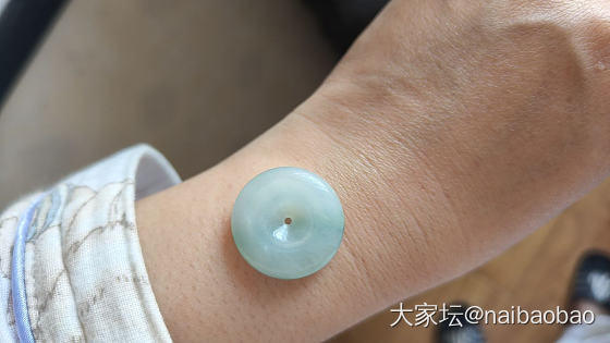 天然缅甸A货翡翠平安扣_翡翠
