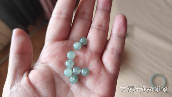 天然缅甸A货翡翠高货蛋面手串_翡翠