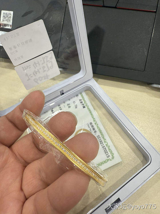 莫桑石百福手镯收到了~_搭配福利社金