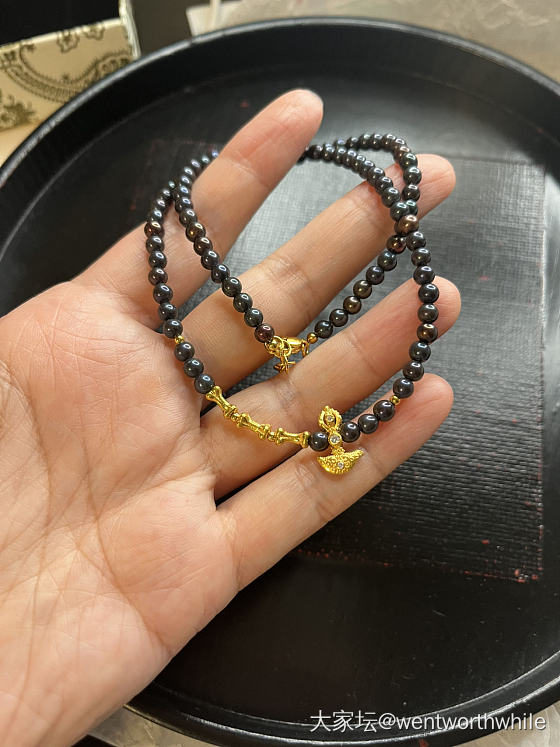 黑珍珠+文玩黄金的效果_珍珠金