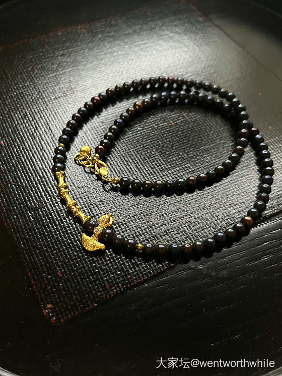 黑珍珠+文玩黄金的效果_珍珠金