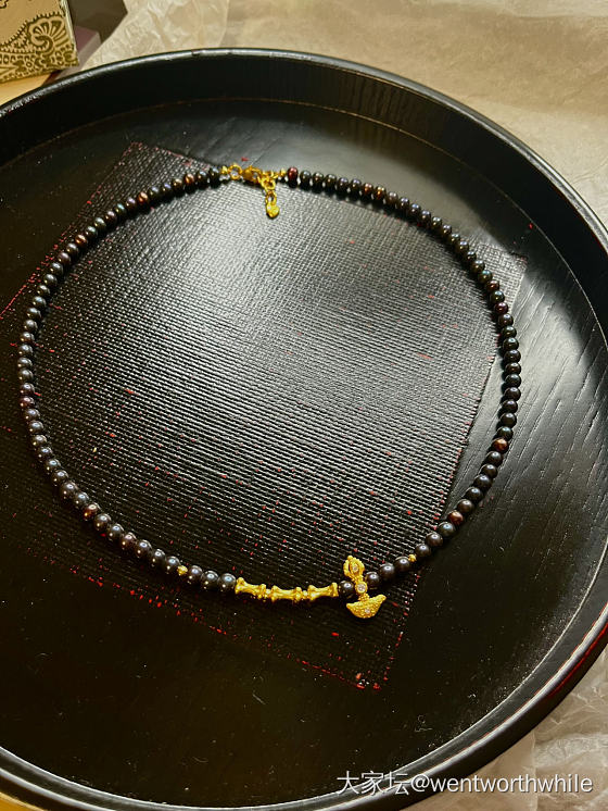 黑珍珠+文玩黄金的效果_珍珠金