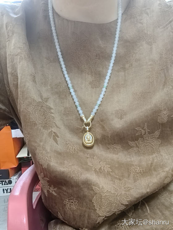 继续秀白冰珠串_翡翠