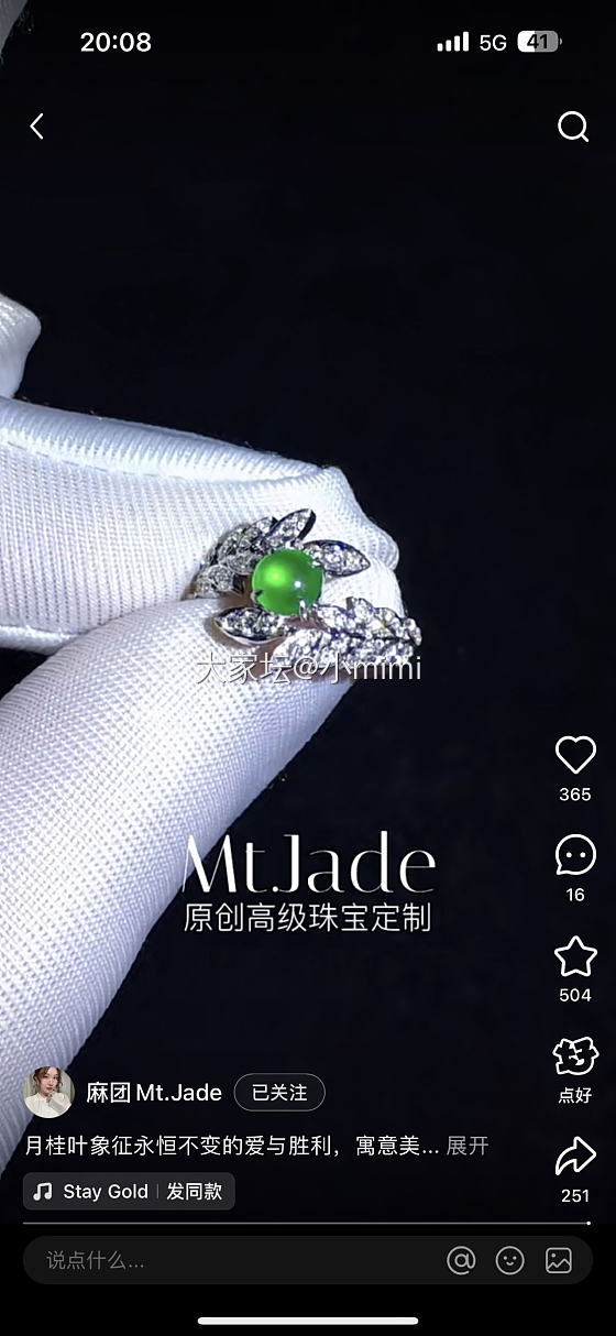 收了个小鼻噶，有推荐的镶嵌款式吗？_翡翠