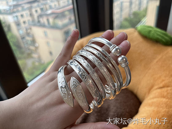 我的镯子们_手镯银