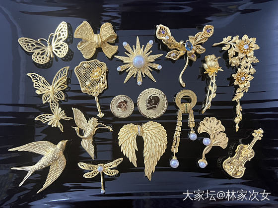 足金胸针合集_金