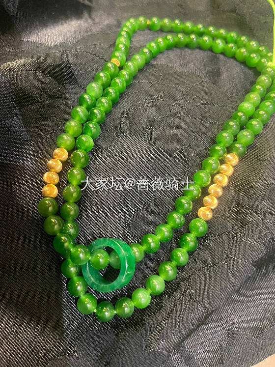 分享我自己DIY 的碧玉小米项链_项链和田玉