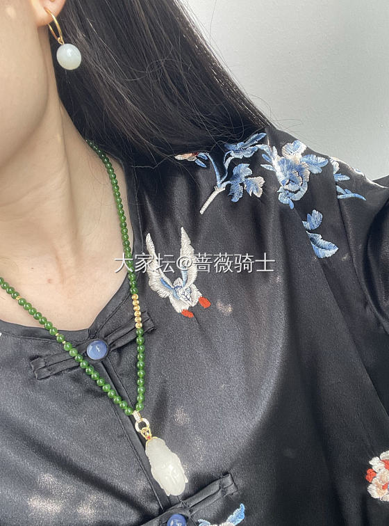 分享我自己DIY 的碧玉小米项链_项链和田玉