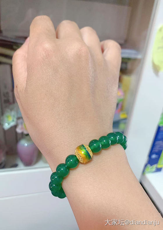 最近折腾上瘾，虽然我只会串珠子_玉髓玛瑙