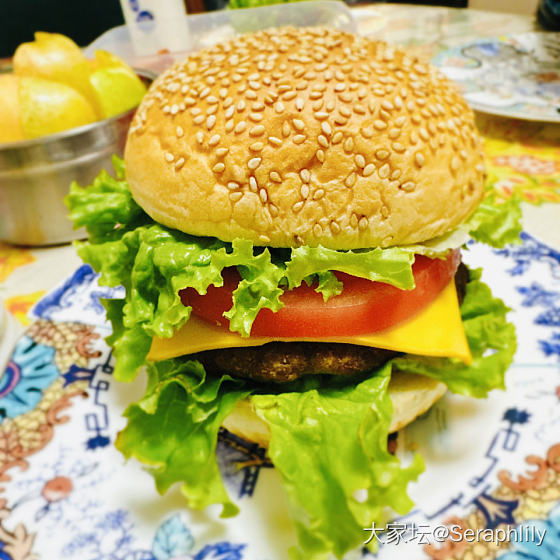 自己做的牛肉汉堡，真香_厨艺