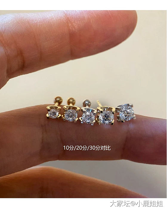 牛头款耳钉怎么选择主石大小？_耳饰钻石