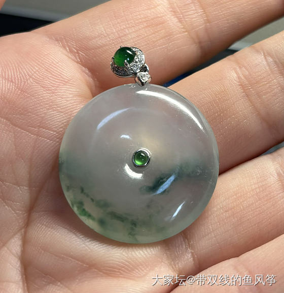 翡翠扣子_吊坠翡翠