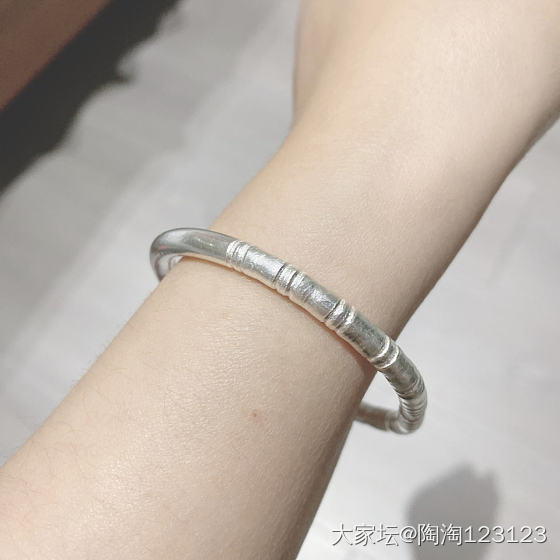 竹节镯_银
