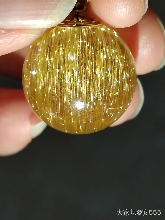 买到一颗好喜欢的金发晶_水晶