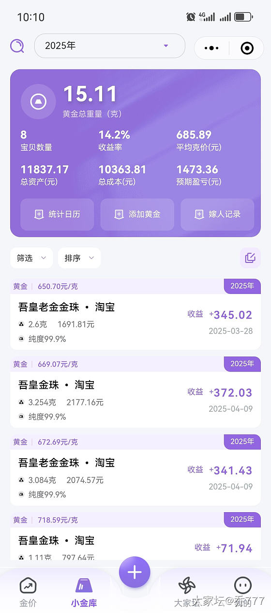 薅金珠告一段落！_贵金属
