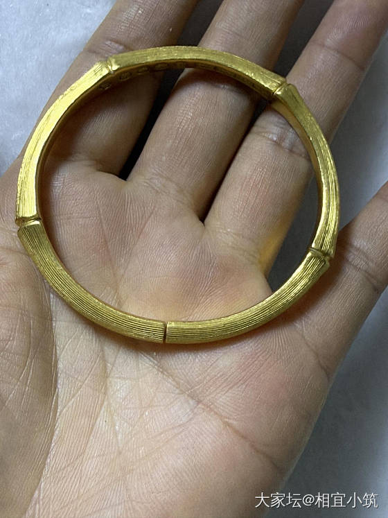 小金匠枯竹手镯_金
